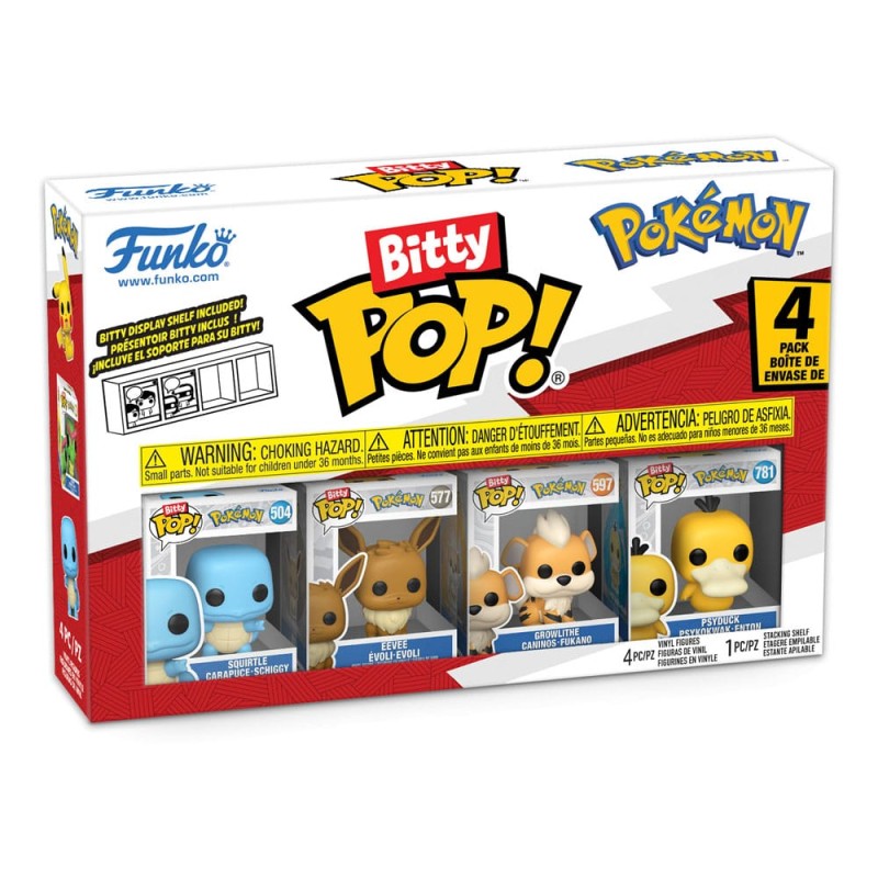 Pokémon Bitty POP! Vinyl Figure 4-Pack Series 4 2 cm | 0889698811354