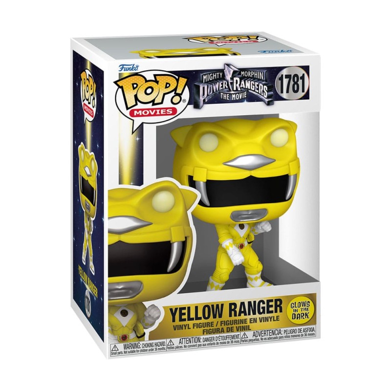 Mighty Morphin Power Rangers: The Movie POP! Movies Vinyl Figures Yellow Ranger (GITD) 9 cm | 0889698811996