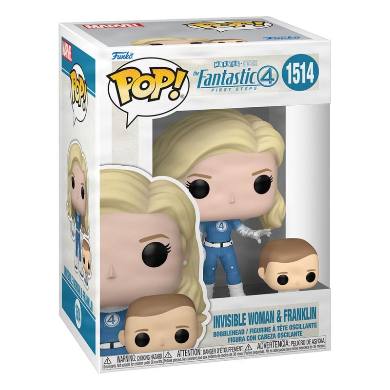 The Fantastic Four: First Steps POP! & Buddy Marvel Vinyl Figure Invisible Woman & Franklin 9 cm | 0889698835831