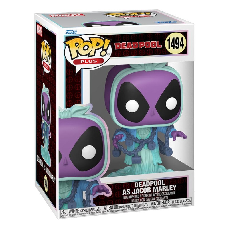 Marvel POP! Plus Vinyl Figure Deadpool as Jacob Marley 9 cm | 0889698839877