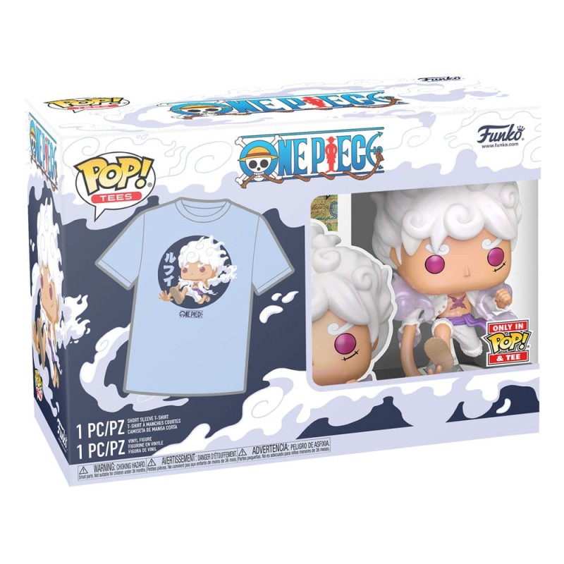 One Piece POP! & Tee Box Luffy Fifth Gear Size L | 0889698842808