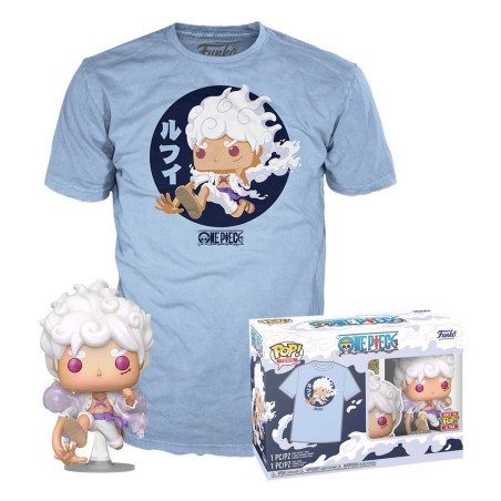 One Piece POP! & Tee Box Luffy Fifth Gear Size XL | 0889698842815