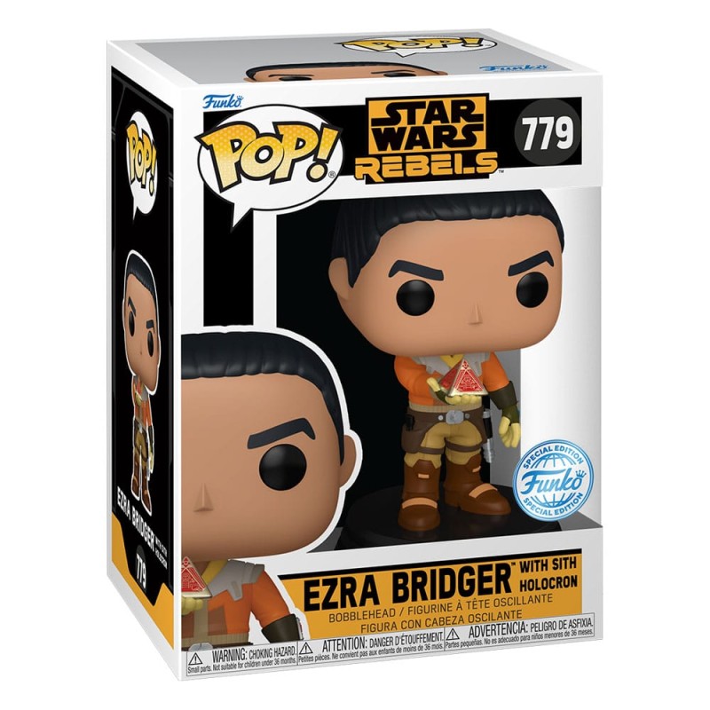 Star Wars Rebels POP! Vinyl Bobble-Head Figure Ezra Bridger with Sith Holocron *Exclusive Version* 9 cm | 0889698853415