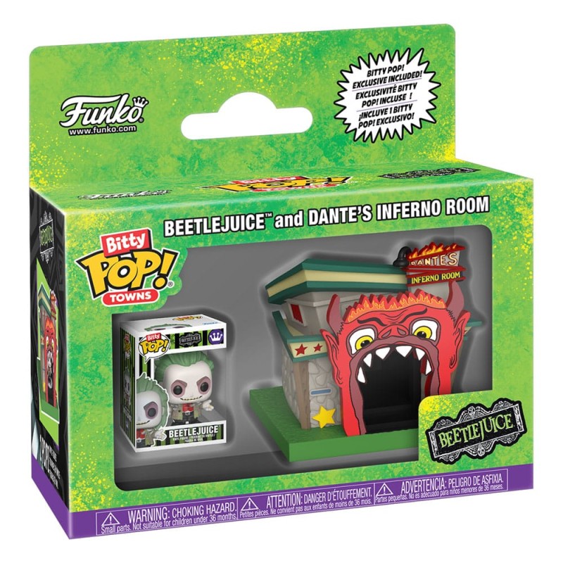 Beetlejuice Bitty POP! Towns Vinyl figurine Beetlejuice and Dante's Inferno Room | 0889698855174