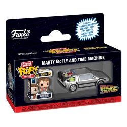 Back to the Future Bitty POP! Rides Vinyl Figure Marty McFly and Time Machine | 0889698855211