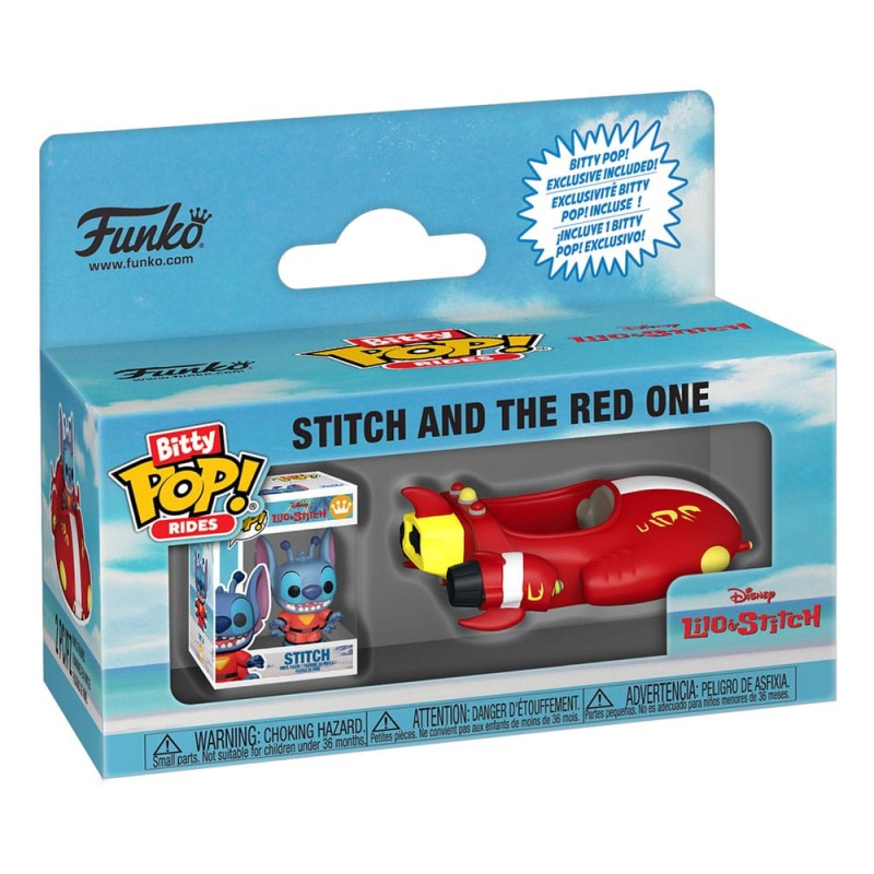 Lilo & Stitch Bitty POP! Rides Vinyl Figure Stitch and The Red One | 0889698855228