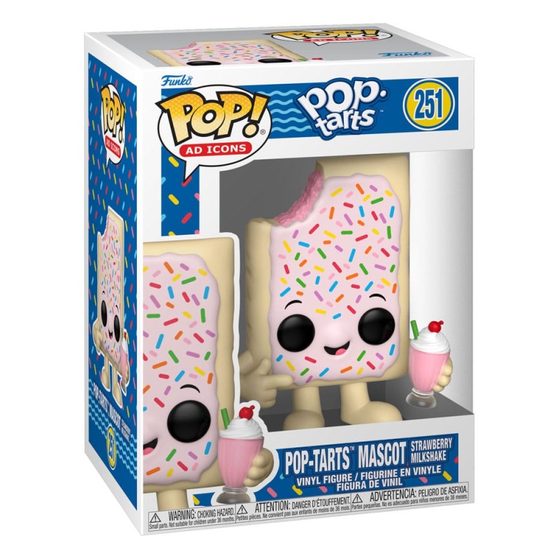 Pop-Tarts POP! Ad Icons Vinyl Figure Pop-Tarts Mascot Strawberry Milkshake 9 cm | 0889698865210