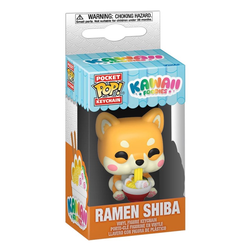 Kawaii Foodies Pocket POP! Vinyl Keychains 4 cm Ramen Shiba Display (12) | 0889698867283