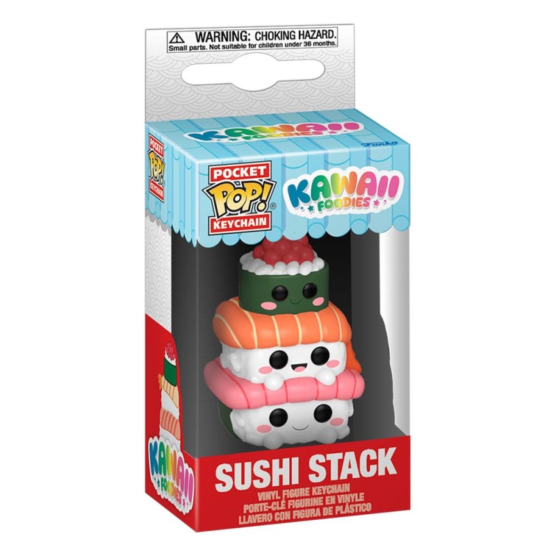 Kawaii Foodies Pocket POP! Vinyl Keychains 4 cm Sushi Stack Display (12) | 0889698867290