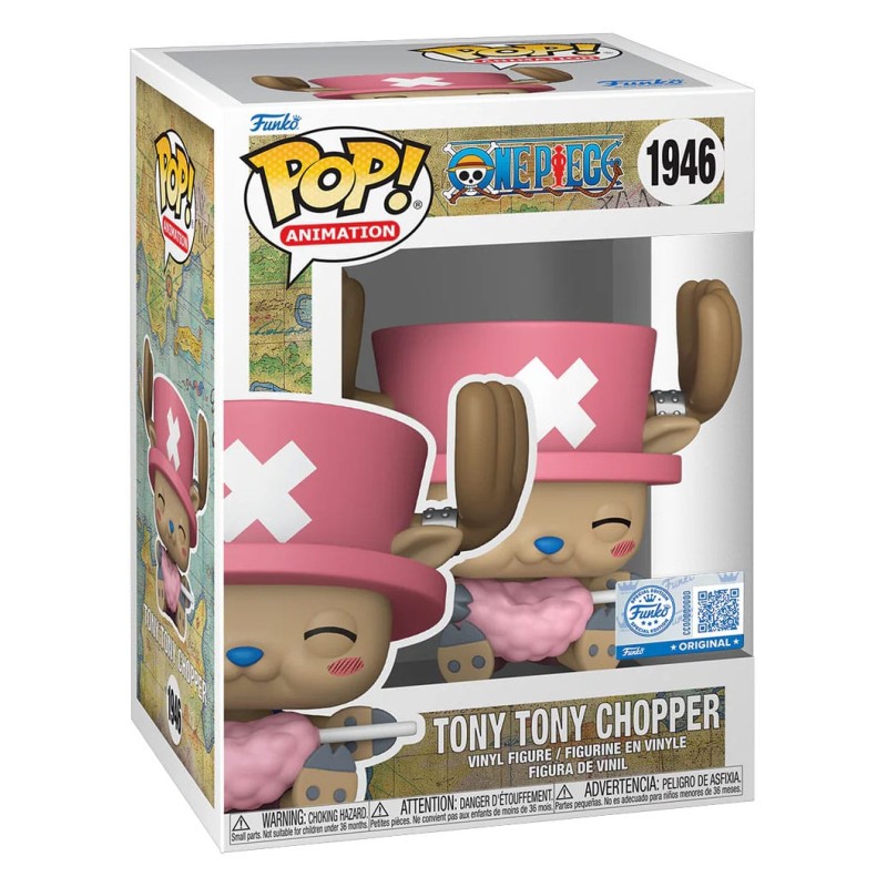 One Piece POP! Animation Vinyl Figure Tony Tony Chopper with Cotton Candy heo Exclusive 9 cm | 0889698871785
