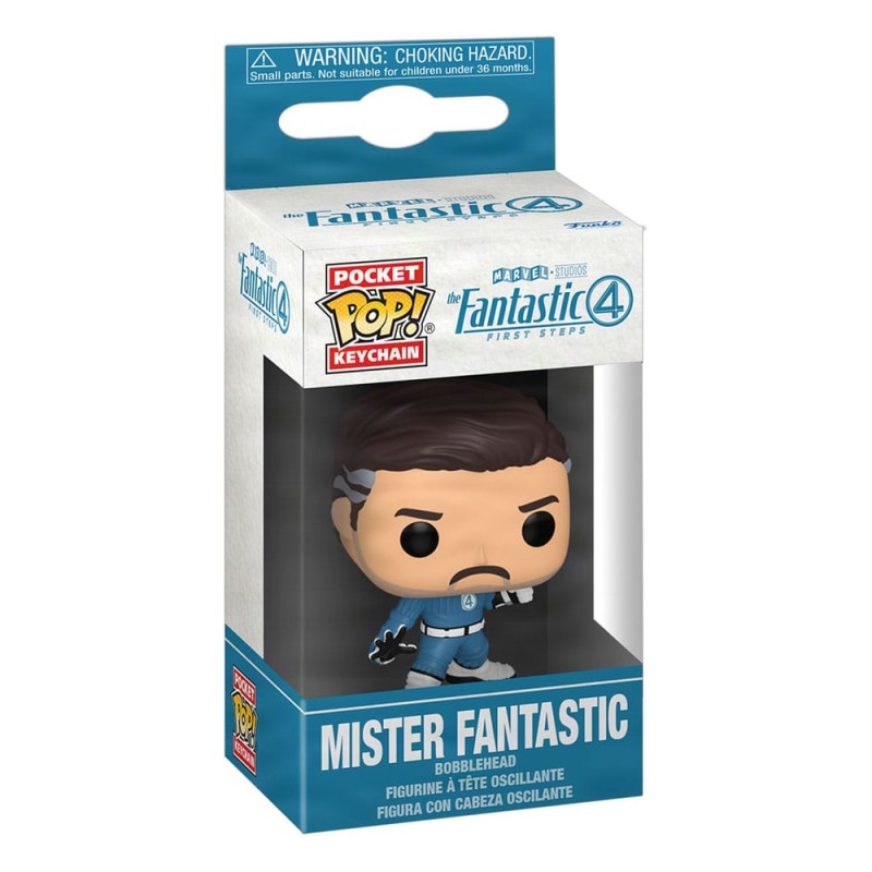 The Fantastic Four: First Steps POP! Vinyl Keychains 4 cm Mister Fantastic Display (12) | 0889698872171