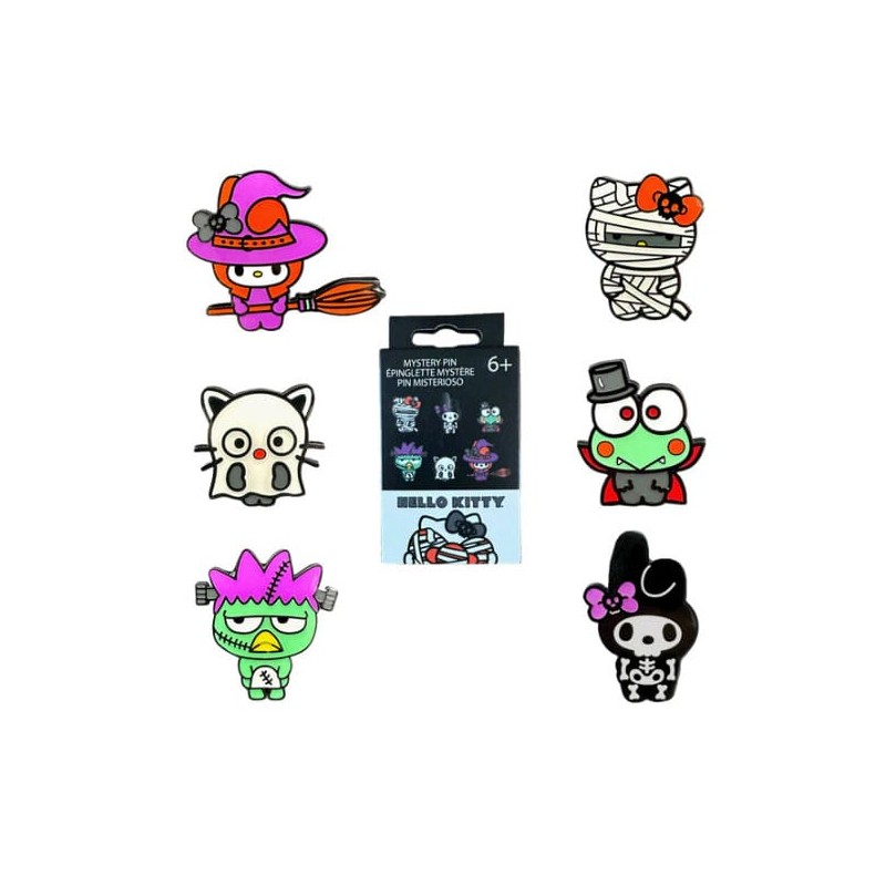 Hello Kitty by Loungefly présentoir pin's émaillés Blind Box Halloween (12)