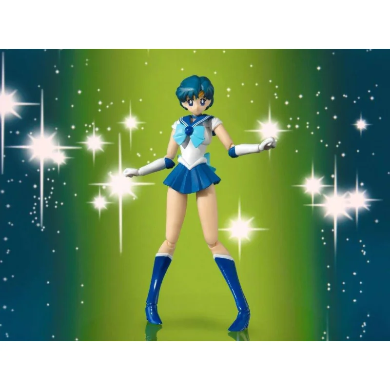 Matroos Maan Beeldje S.H. Figuarts Matroos Mercurius Animatie Kleur Editie 14 cm | 4573102595997