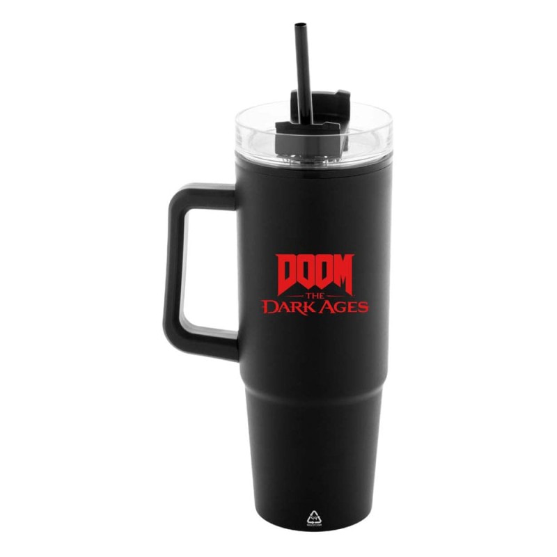 Doom The Dark Ages tasse thermo avec paille Shield 1180 ml | 0840316425018