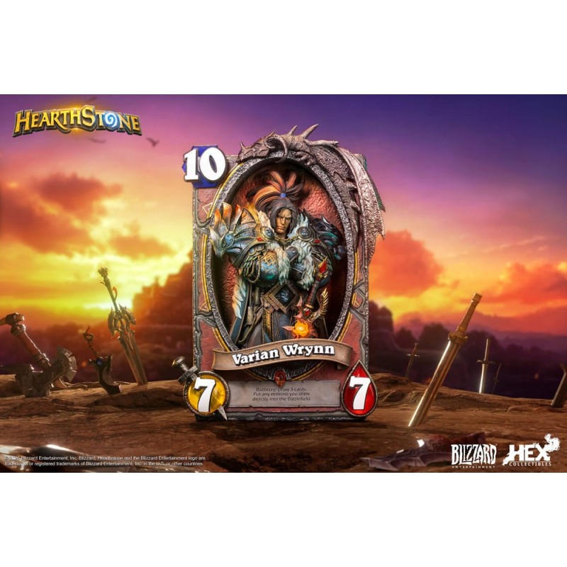Hearthstone 3D Art Frame Statue Varian Wrynn 31 cm | 6978082550710