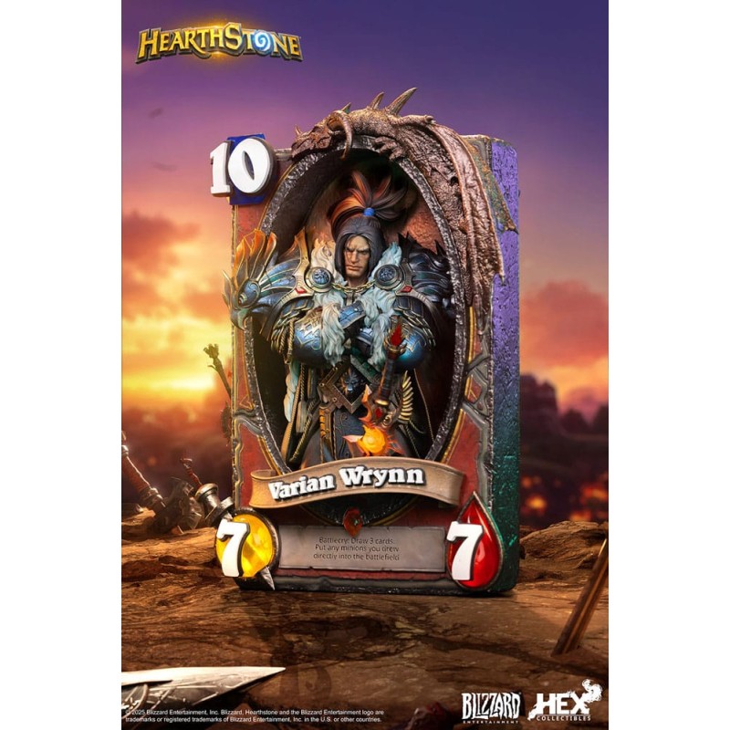 Hearthstone 3D Art Frame Statue Varian Wrynn 31 cm | 6978082550710