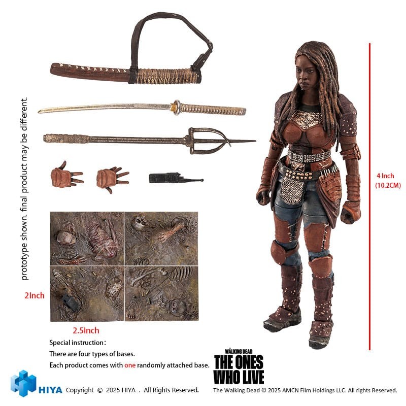 The Walking Dead: The Ones Who Lived Exquisite Mini Action Figure 1/18 Michonne 10 cm   | 6957534203589
