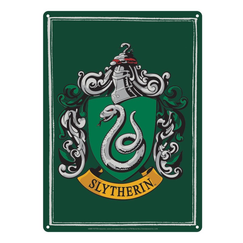 Harry Potter Tin Sign Slytherin 21 x 15 cm | 5055453459597