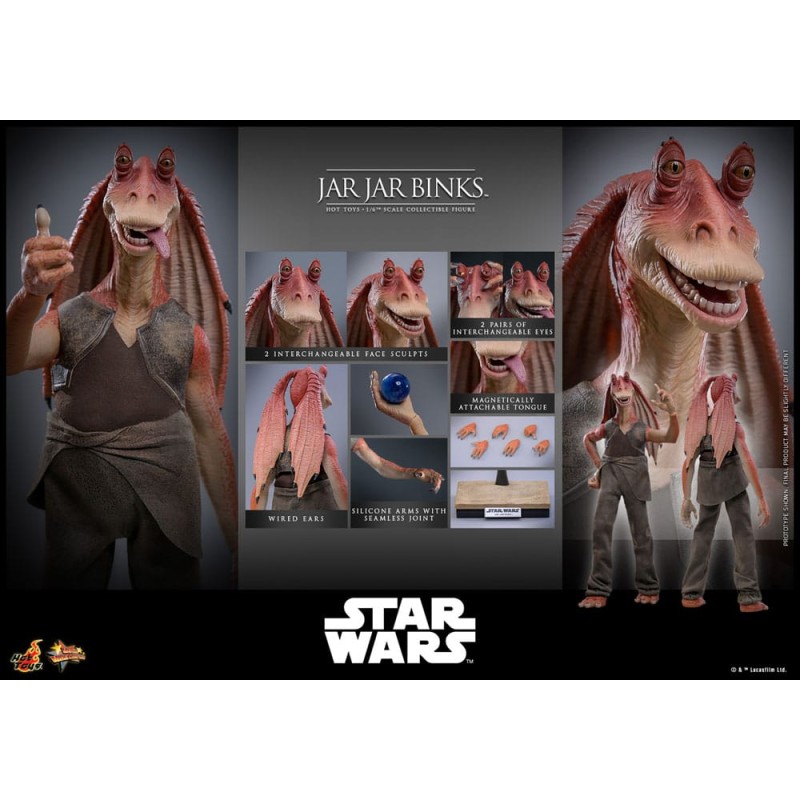 Star Wars Action Figure 1/6 Jar Jar Binks 33 cm | 4895228621641