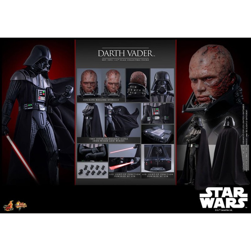 Star Wars: Episode III - Revenge of the Sith Movie Masterpiece Action Figure 1/6 Darth Vader (Deluxe Version) 35 cm | 4895228621672
