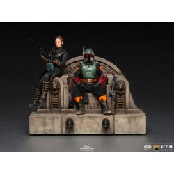 Star Wars The Mandalorian Deluxe Art Scale Statue 1/10 Boba Fett & Fennec on Throne 23 cm | 0609963128105