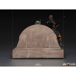 Star Wars The Mandalorian Deluxe Art Scale Statue 1/10 Boba Fett & Fennec on Throne 23 cm | 0609963128105