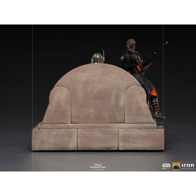 Star Wars The Mandalorian Deluxe Art Scale Statue 1/10 Boba Fett & Fennec on Throne 23 cm | 0609963128105