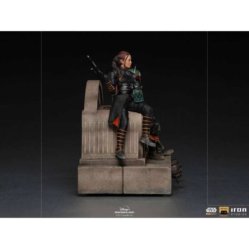Star Wars The Mandalorian Deluxe Art Scale Statue 1/10 Boba Fett & Fennec on Throne 23 cm | 0609963128105