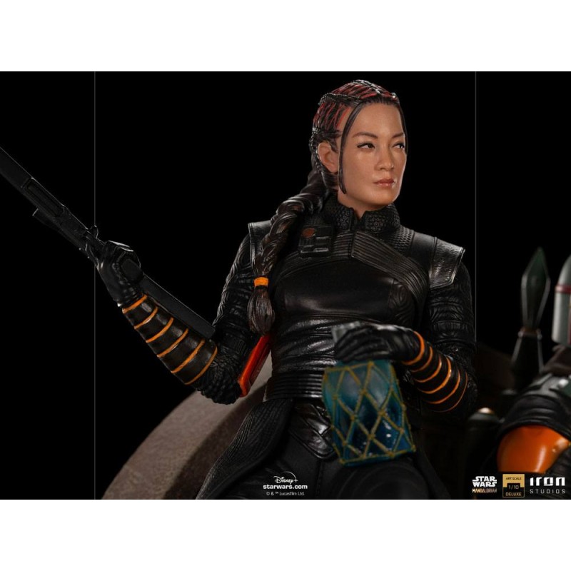 Star Wars The Mandalorian Deluxe Art Scale Statue 1/10 Boba Fett & Fennec on Throne 23 cm | 0609963128105