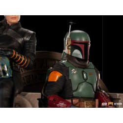 Star Wars The Mandalorian Deluxe Art Scale Statue 1/10 Boba Fett & Fennec on Throne 23 cm | 0609963128105