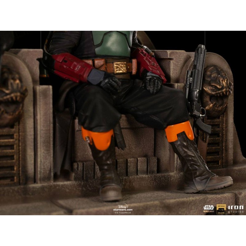 Star Wars The Mandalorian Deluxe Art Scale Statue 1/10 Boba Fett & Fennec on Throne 23 cm | 0609963128105