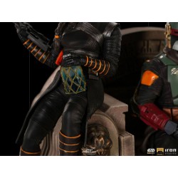 Star Wars The Mandalorian Deluxe Art Scale Statue 1/10 Boba Fett & Fennec on Throne 23 cm | 0609963128105