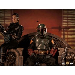 Star Wars The Mandalorian Deluxe Art Scale Statue 1/10 Boba Fett & Fennec on Throne 23 cm | 0609963128105