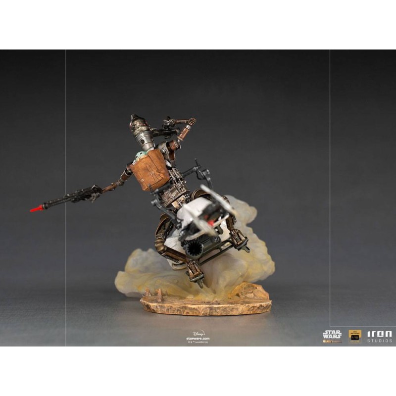 Star Wars The Mandalorian Deluxe Art Scale Statue 1/10 IG-11 & The Child 20 cm | 0609963128235
