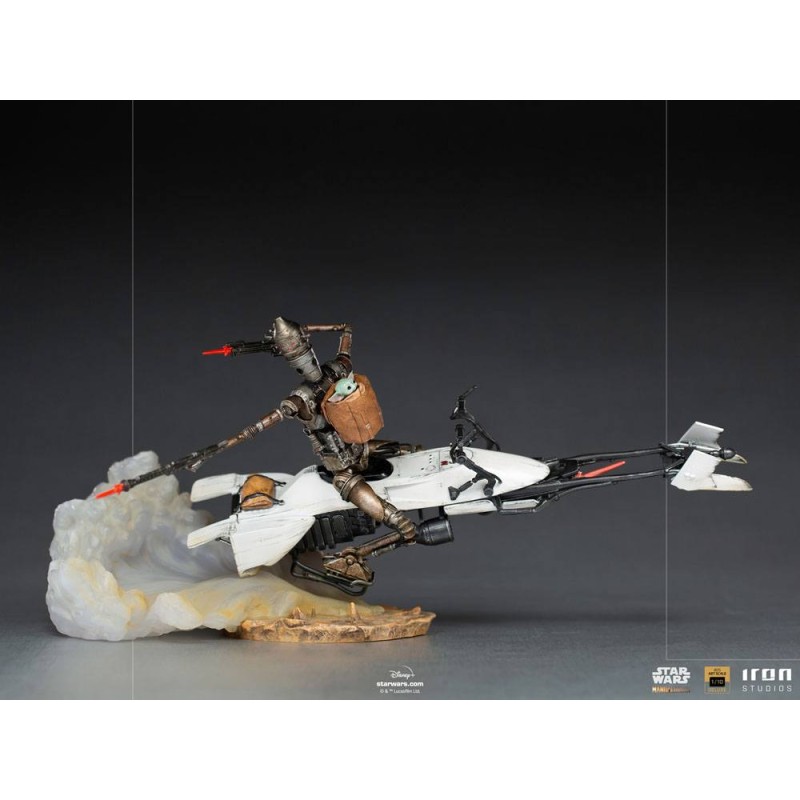 Star Wars The Mandalorian Deluxe Art Scale Statue 1/10 IG-11 & The Child 20 cm | 0609963128235