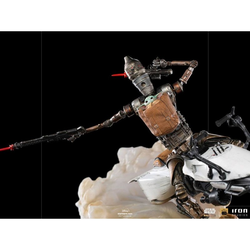 Star Wars The Mandalorian Deluxe Art Scale Statue 1/10 IG-11 & The Child 20 cm | 0609963128235