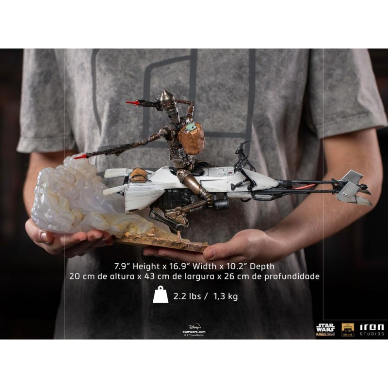 Star Wars The Mandalorian Deluxe Art Scale Statue 1/10 IG-11 & The Child 20 cm | 0609963128235