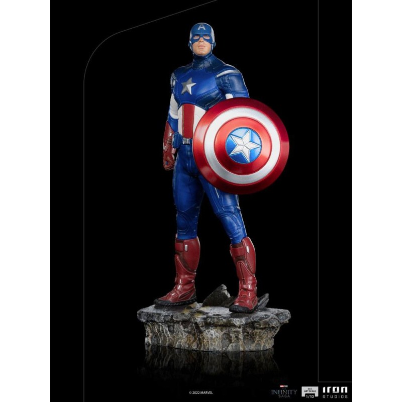 The Infinity Saga BDS Art Scale Statue 1/10 Captain America Battle of NY 23 cm | 0609963129638
