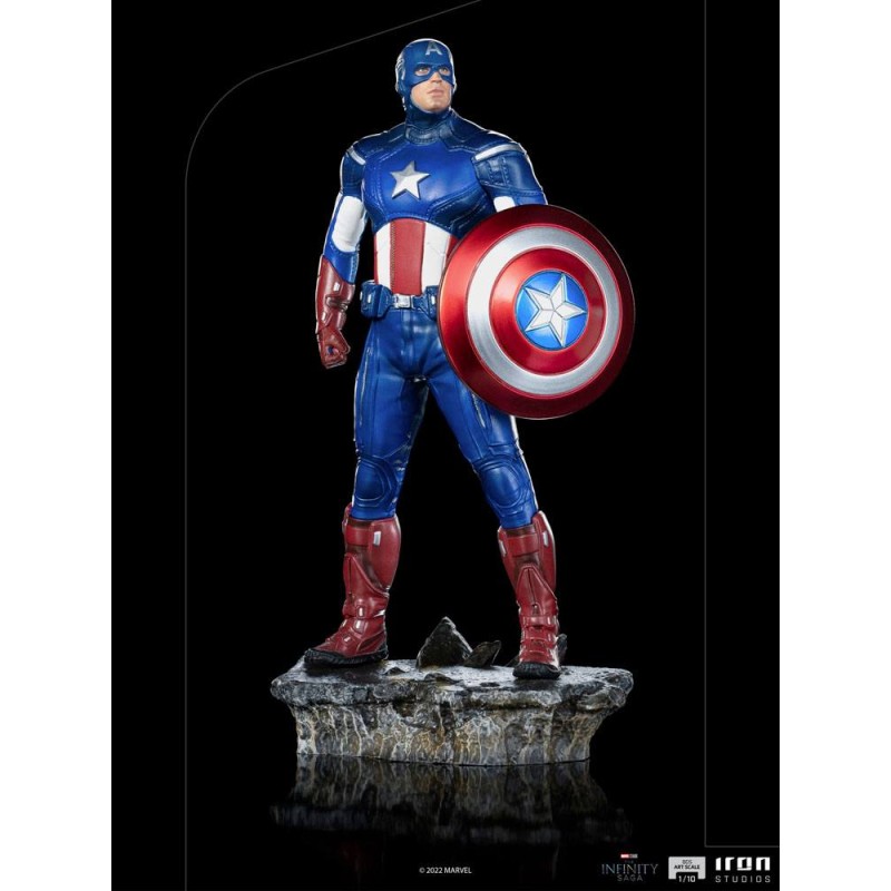 The Infinity Saga BDS Art Scale Statue 1/10 Captain America Battle of NY 23 cm | 0609963129638