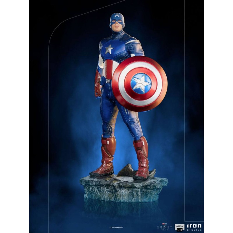 The Infinity Saga BDS Art Scale Statue 1/10 Captain America Battle of NY 23 cm | 0609963129638