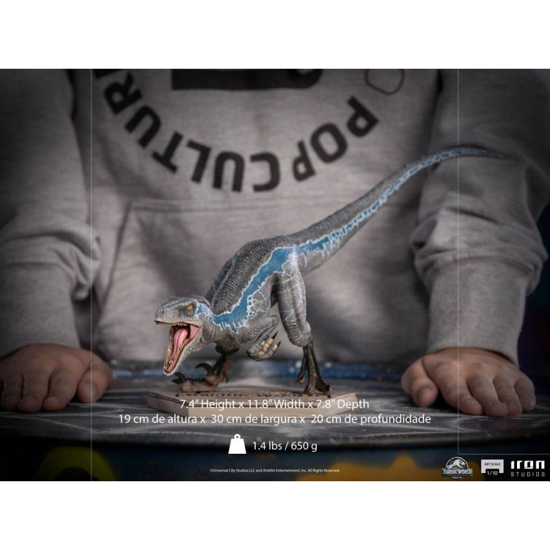 Jurassic World Fallen Kingdom Statuette 1/10 Art Scale Blue 19 cm | 0618231950348
