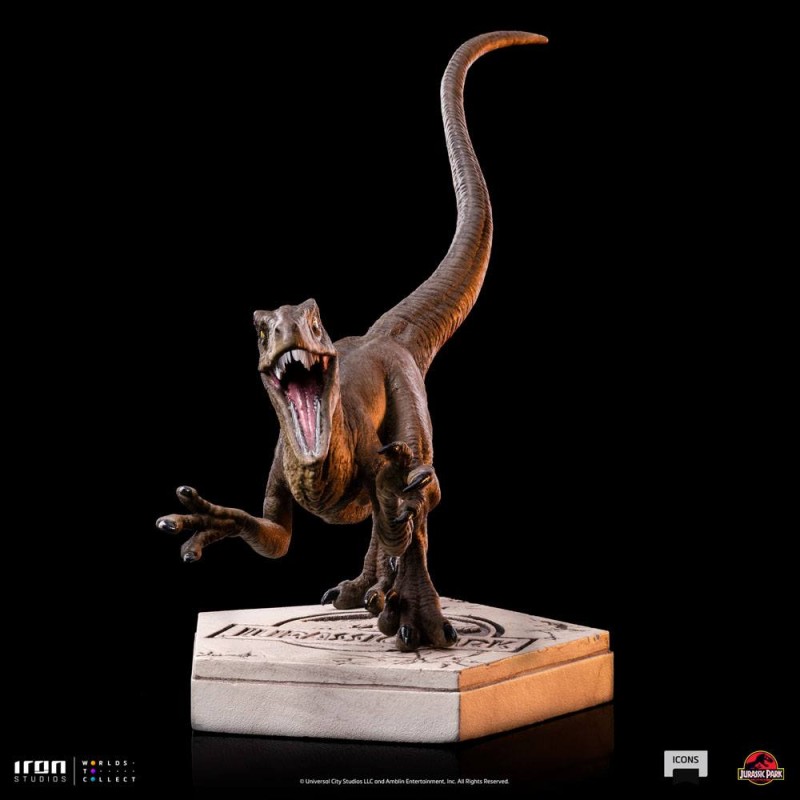 Jurassic World Icons Statue Velociraptor A 9 cm | 0618231952014