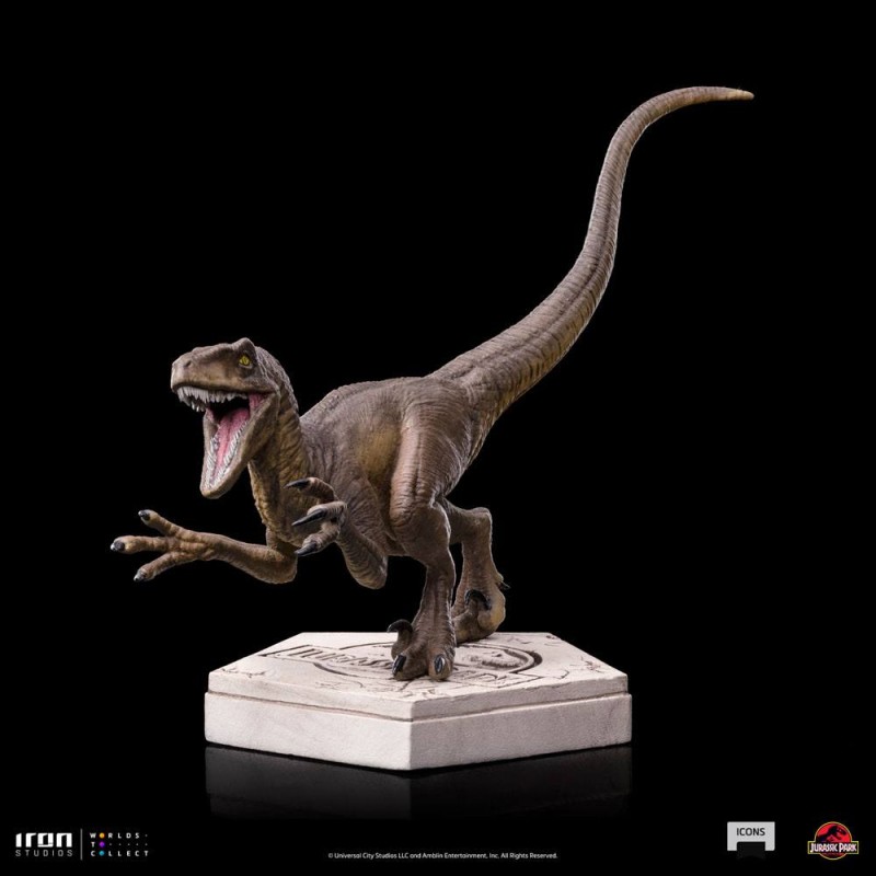 Jurassic World Icons Statue Velociraptor A 9 cm | 0618231952014
