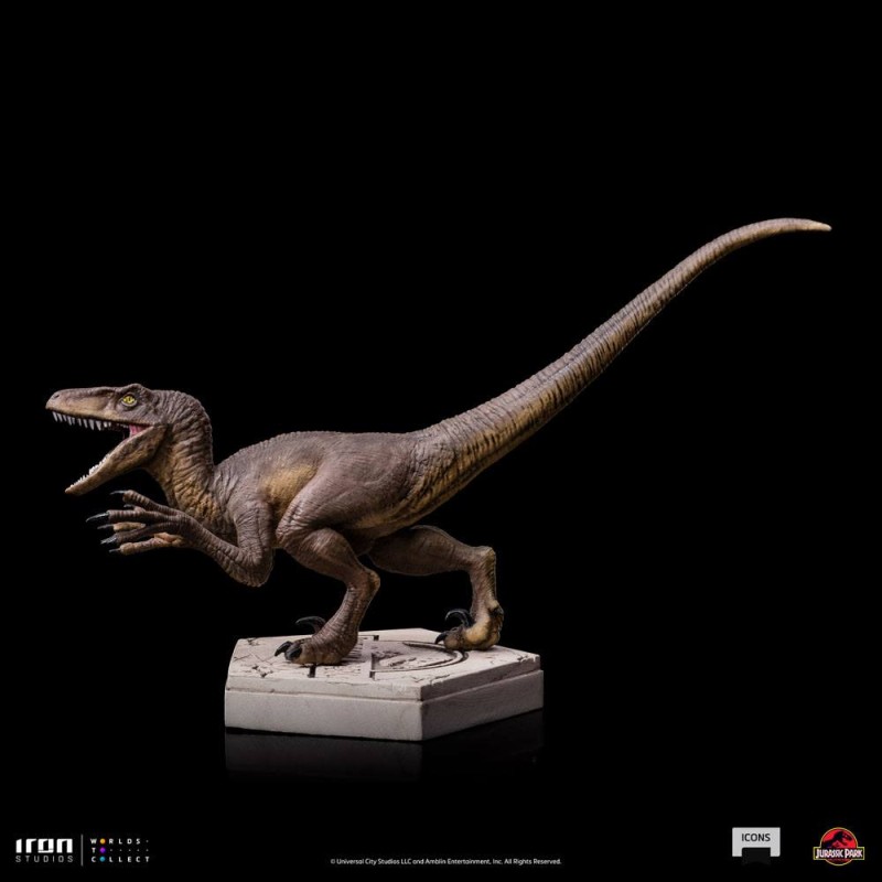 Jurassic World Icons Statue Velociraptor A 9 cm | 0618231952014