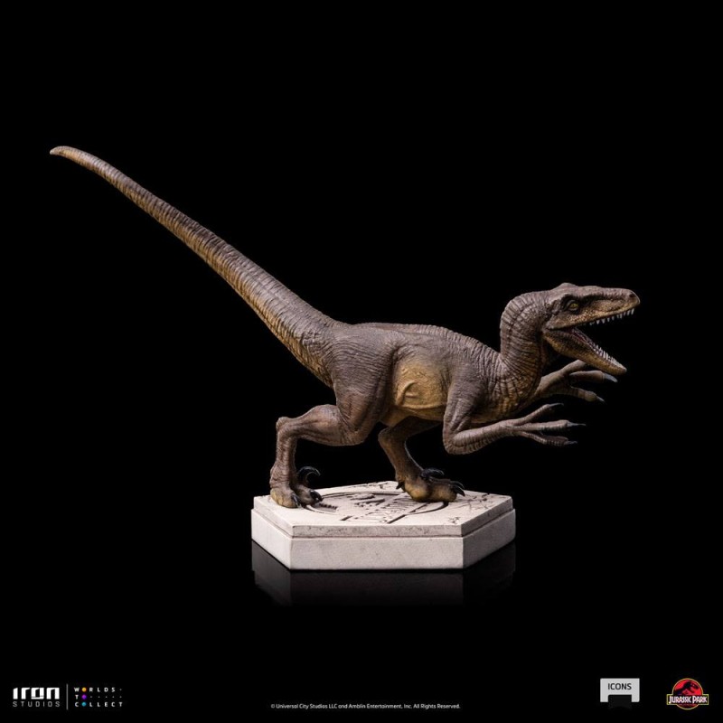 Jurassic World Icons Statue Velociraptor A 9 cm | 0618231952014