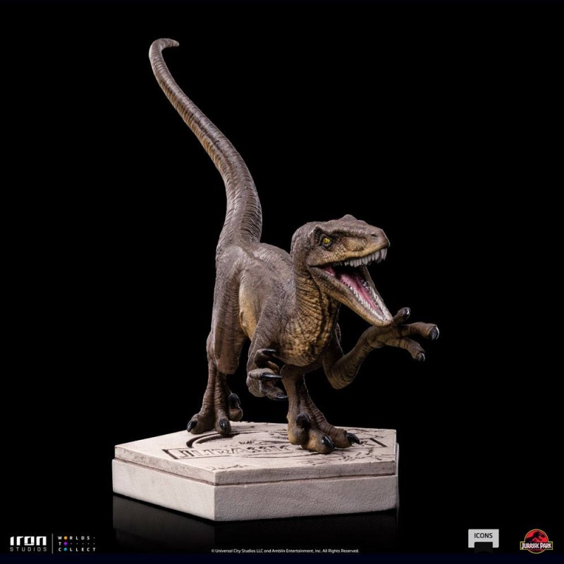 Jurassic World Icons Statue Velociraptor A 9 cm | 0618231952014