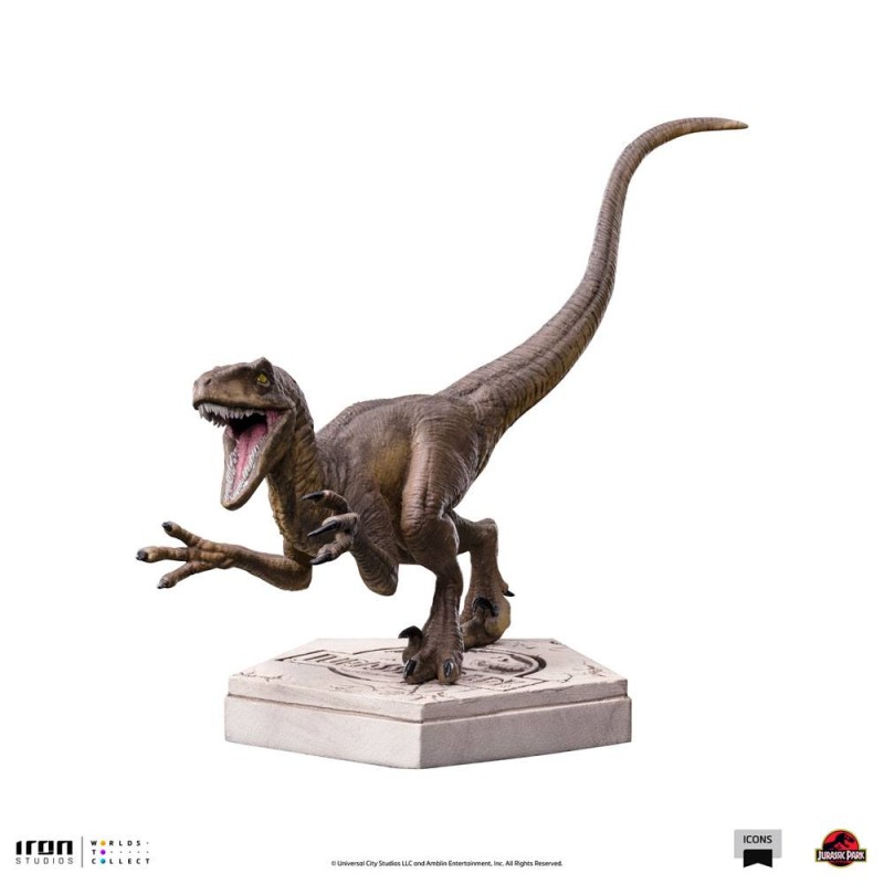Jurassic World Icons Statue Velociraptor A 9 cm | 0618231952014