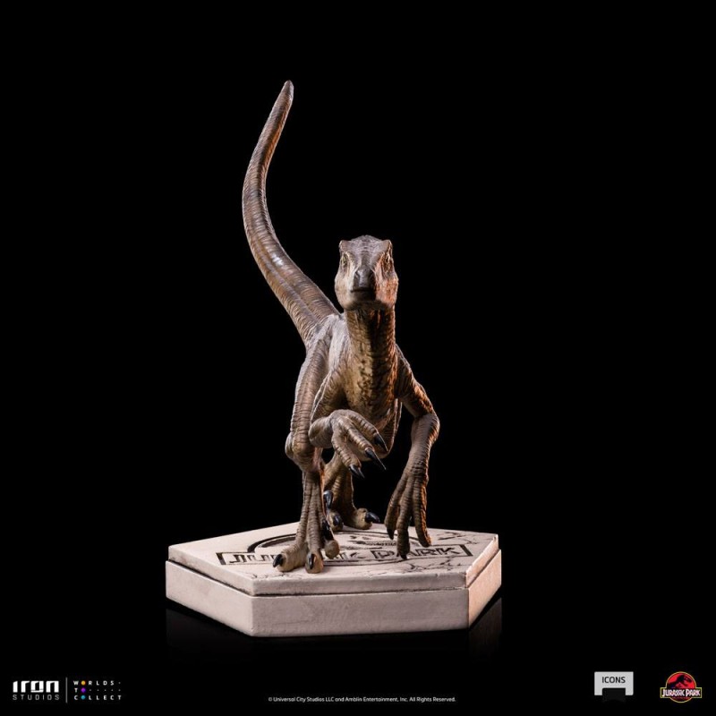 Jurassic World Icons Statue Velociraptor B 9 cm | 0618231952021