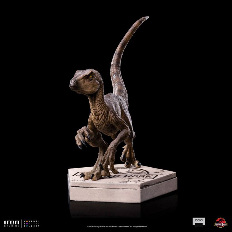 Jurassic World Icons Statue Velociraptor B 9 cm | 0618231952021