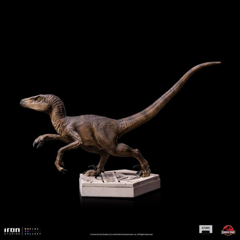 Jurassic World Icons Statue Velociraptor B 9 cm | 0618231952021